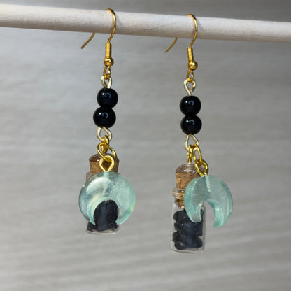 Crystalline-Sea-Witch dangle earrings from the crystal elixir collection