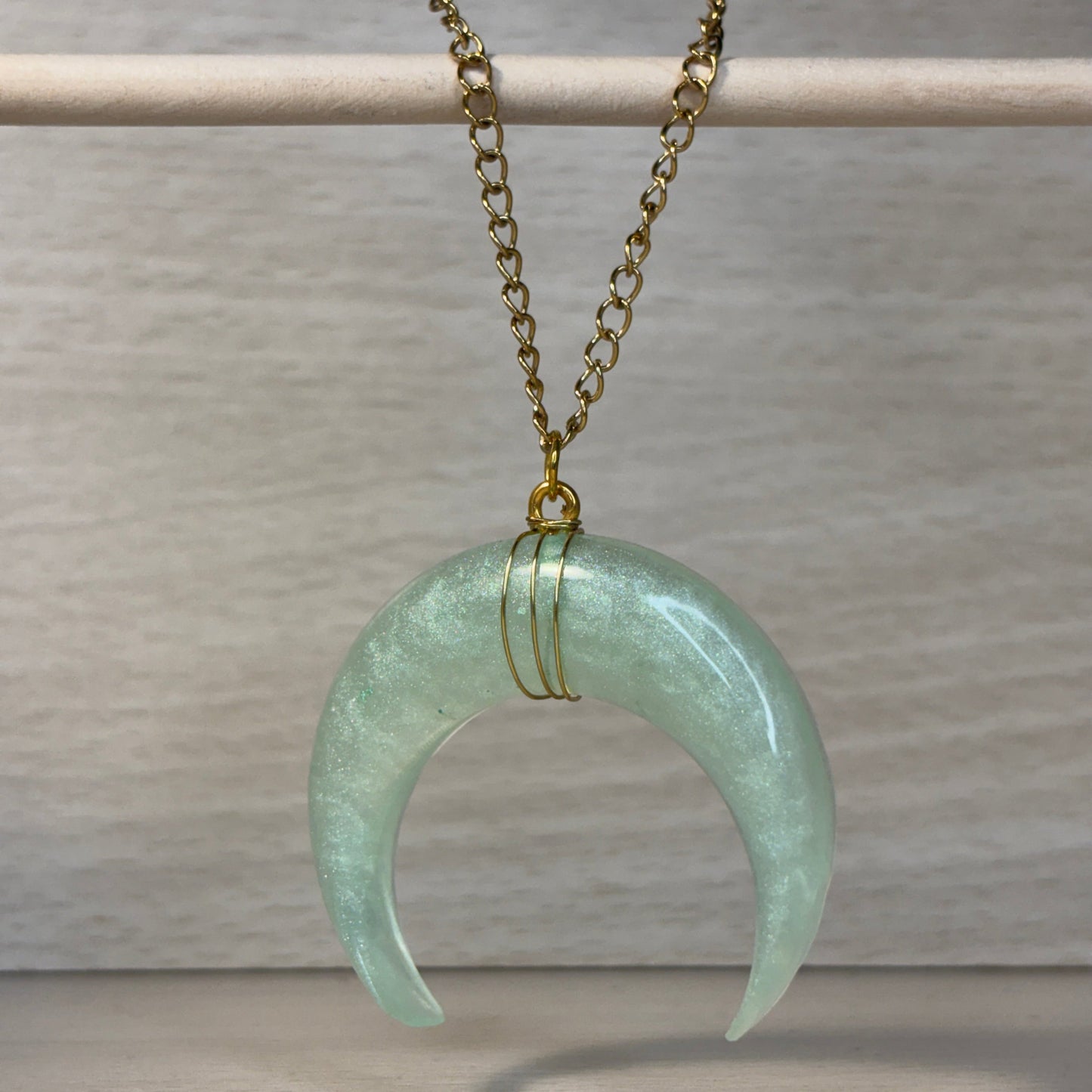 Crystalline-Sea-Witch-colored large necklaces from the Crescent Moon Collection