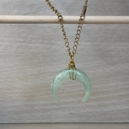 Crystalline-Sea-Witch-colored medium necklaces from the Crescent Moon Collection