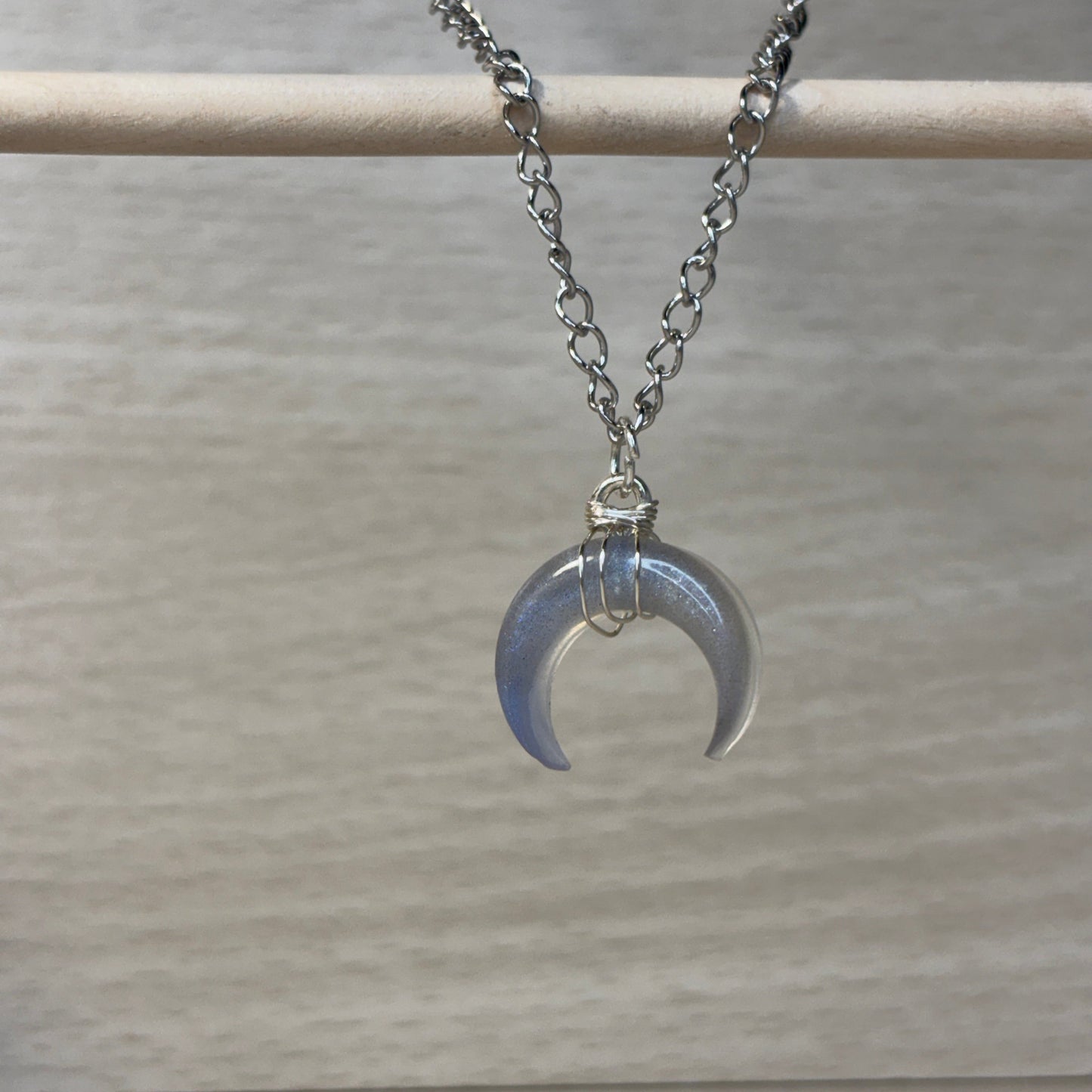 Smokey Milkyway Small necklace from the Crescent Moon Collection