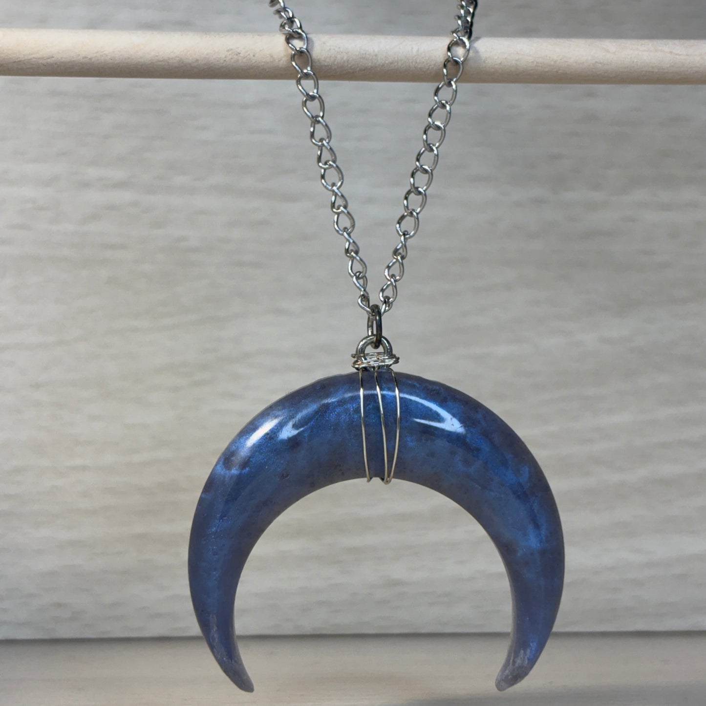 Ultramarine-Large necklace from the Crescent Moon Collection