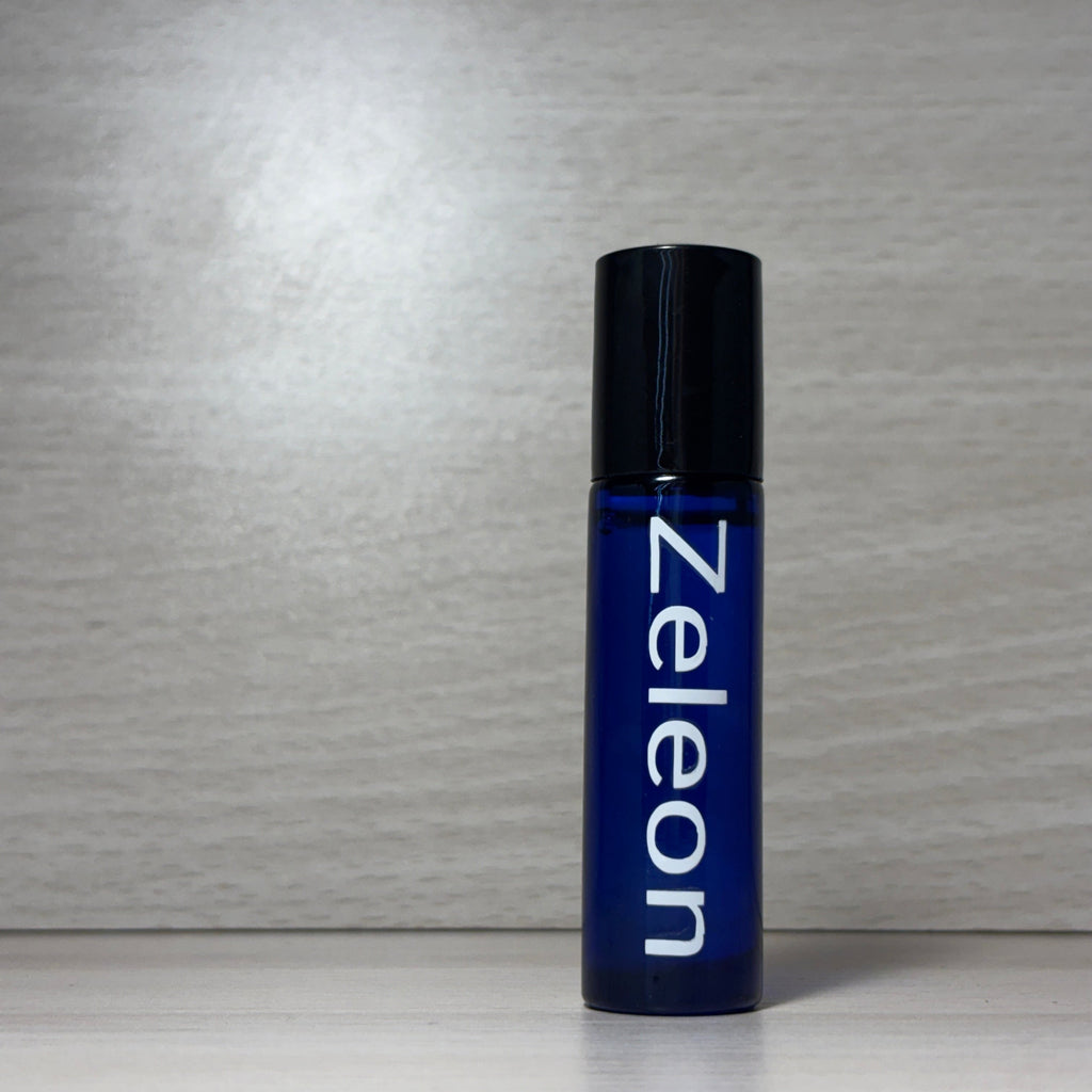 Zeleon-Perfume Oil Collection featuring elegantly designed bottles with intricate labels